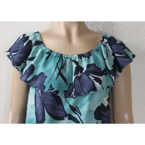 Anthropologie MAEVE Islander Off The Shoulder Ruffled Floral Cruise Top, Size XS - Picture 6 of 9